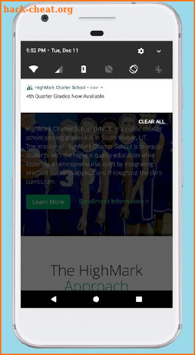 HighMark Charter School Push Notifications screenshot