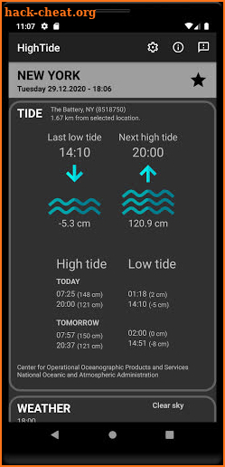 HighTide - Tide predictions and weather screenshot