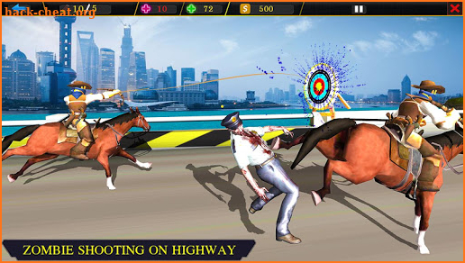 Highway Archer Run- Street Horse running games screenshot