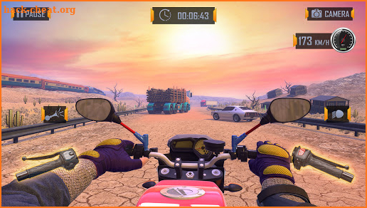Highway Motorbike Drag Racing screenshot