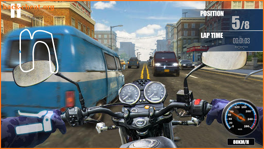 Highway Rider- Furious moto speed racing game screenshot