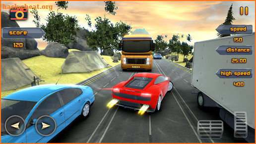 Highway Speed Car Racing : Endless Traffic Ride screenshot
