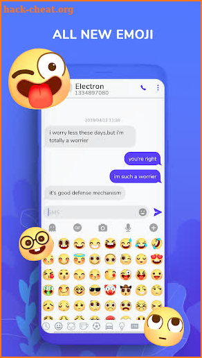 Hii Messenger - SMS emoji, call screen screenshot
