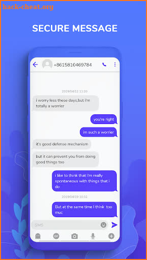 Hii Messenger - SMS emoji, call screen screenshot