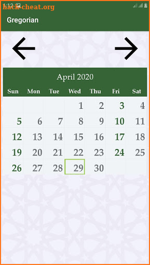 Hijri calendar (Islamic Date) and Moon finder screenshot