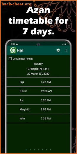 Hijri - Islamic Widget & Fasting & Salat time screenshot