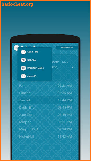 Hijri Salah App (Fatimid) screenshot