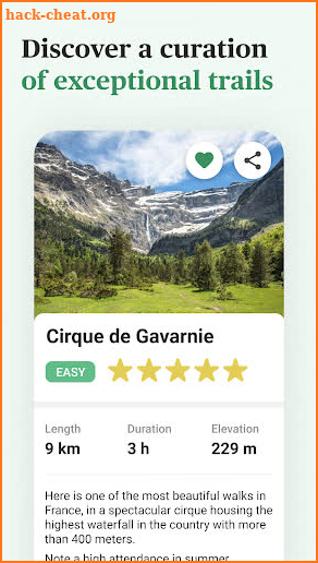 Hika - Hiking trails and maps screenshot