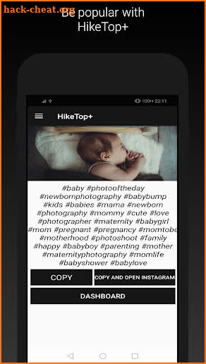 HikeTop+ 🔥😎 - Best Hashtags for Instagram 🔥 screenshot