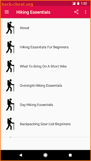 Hiking Essentials screenshot