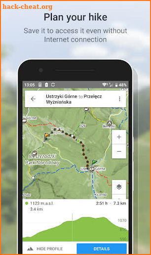 Hiking Map Poland screenshot