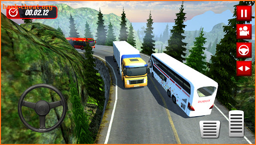 Hill Station Bus Driving Game screenshot