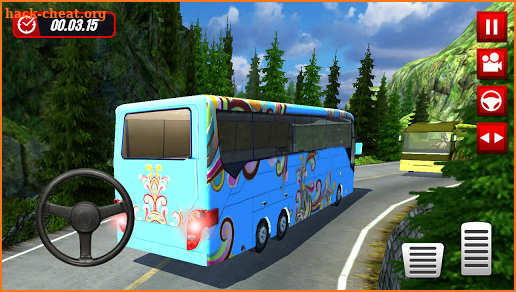Hill Station Bus Driving Game screenshot