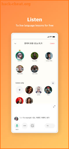 Hilokal - best language exchange  Korean English screenshot