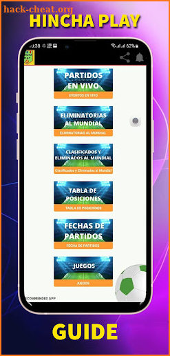 Hincha Play Futbol App Guide screenshot