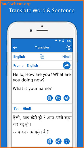 Hindi English Translator - English Dictionary screenshot