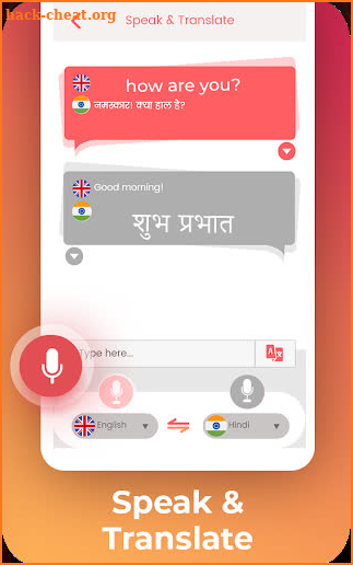 Hindi English Translator Keyboard -Chat translator screenshot