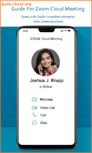 Hint:  ZOOM Cloud Meetings screenshot