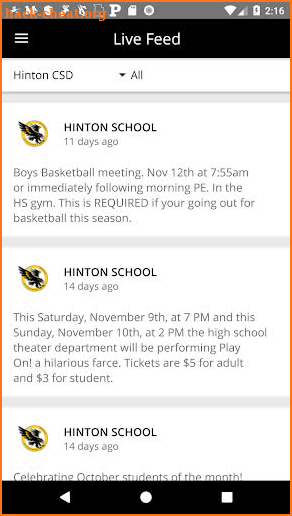 Hinton Schools screenshot