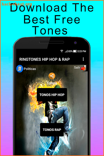 Hip Hop and Rap Ringtones for mobile screenshot