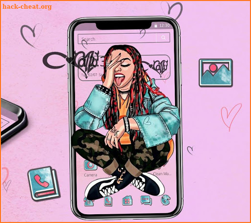 Hip Hop Fashion Crazy Girl Theme screenshot