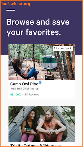 Hipcamp Camping App: Tent, RV, Cabin Campgrounds screenshot