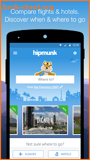 Hipmunk Hotels & Flights screenshot