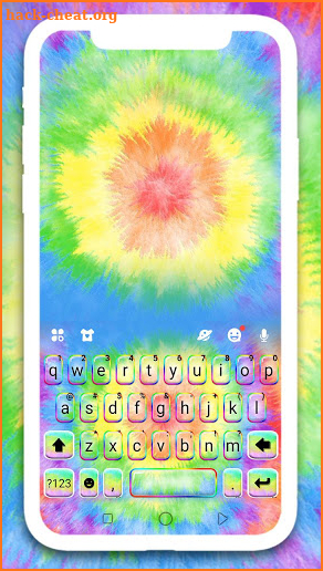 Hippy Tie Dye Keyboard Theme screenshot