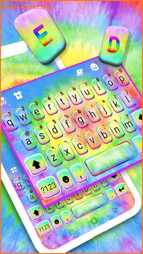 Hippy Tie Dye Keyboard Theme screenshot