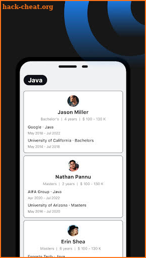 Hirey: Chat based hiring app screenshot