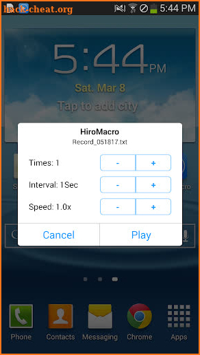 HiroMacro Auto-Touch Macro screenshot