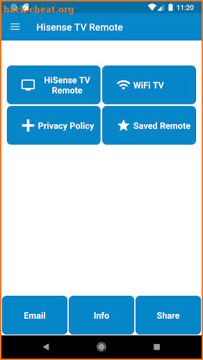 HiSense TV Remote Control screenshot