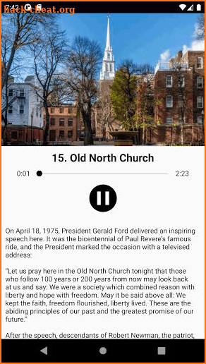 Historic Boston — Audio Tour of the Freedom Trail screenshot