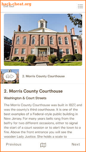 Historic Morristown Tour screenshot