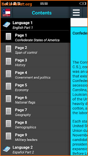 History of the Confederate States of America screenshot