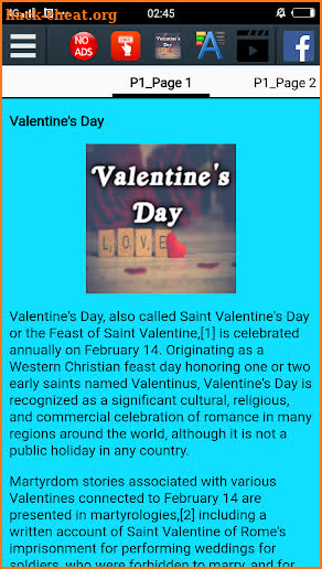 History of Valentine's Day screenshot