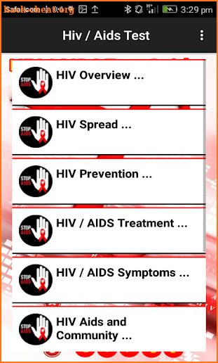HIV / AIDS Finger Test screenshot