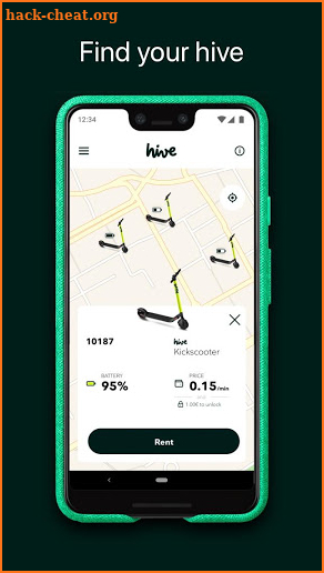 hive – share electric scooters screenshot