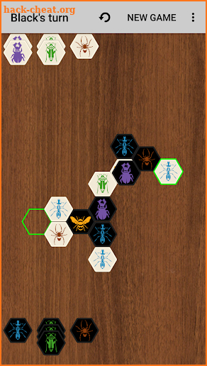 Hive with AI (board game) screenshot