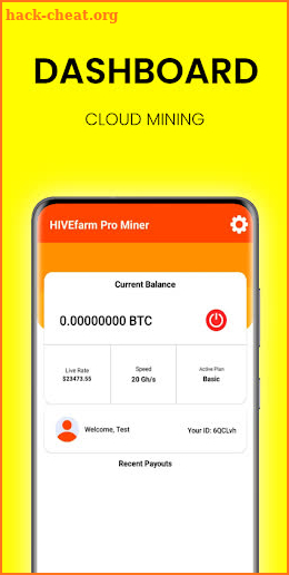 HIVEfarm Pro - Btc Cloud Miner screenshot