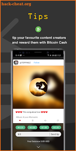 hivr - Bitcoin Cash Social Wallet (OPEN BETA) screenshot