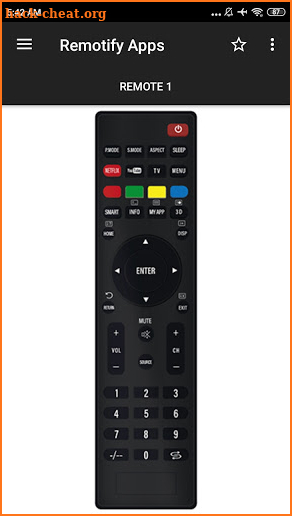 HNC LED TV Remote screenshot
