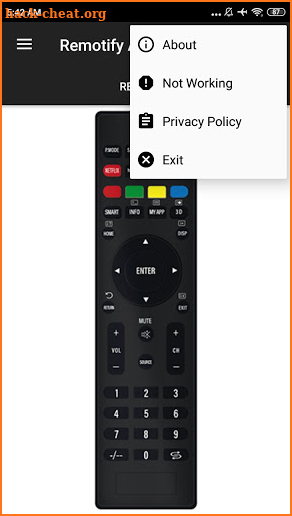 HNC LED TV Remote screenshot