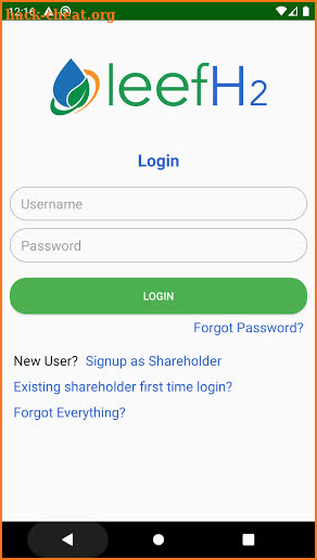 HNO Shareholder Portal screenshot