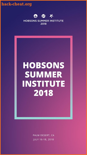 Hobsons Summer Institute 2018 screenshot