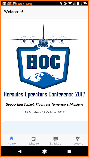 HOC Conference Program Guide screenshot
