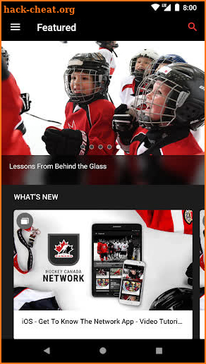 Hockey Canada Network screenshot