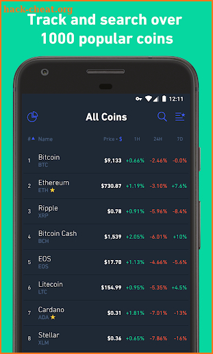 Hodler – Coin Market Cap & Cryptocurrency Rates screenshot