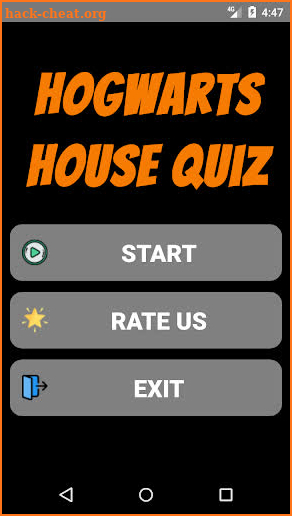 Hogwarts House Quiz screenshot