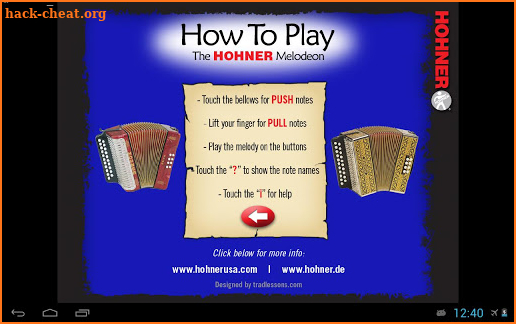 Hohner B/C Button Accordion screenshot
